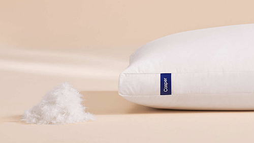 The Casper Down Pillow Has a 5-Chamber Design and Can Be Tossed In a Washing Machine The Casper Down Pillow Has a 5-Chamber Design and Can Be Tossed In a Washing Machine
