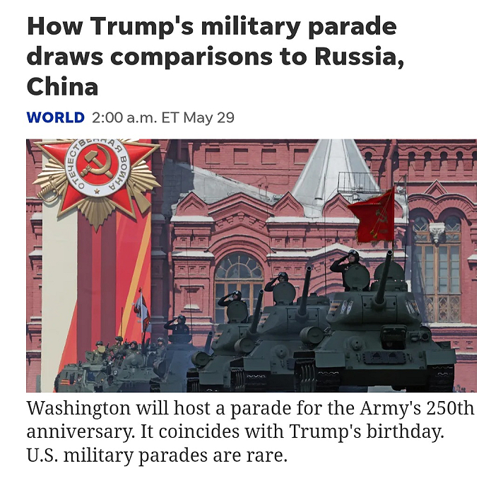 Formations. Drills and maneuvers. Music and ceremony.President Donald Trump wanted a military...