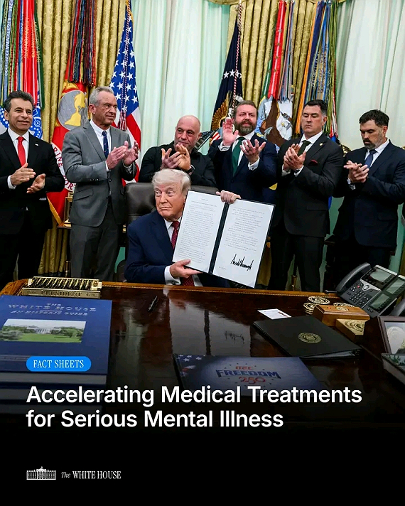 Today, President Donald J. Trump took historic action to remove barriers on psychedelic treatments...